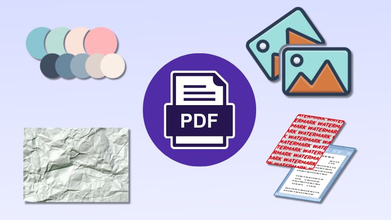 different types of bg on pdf