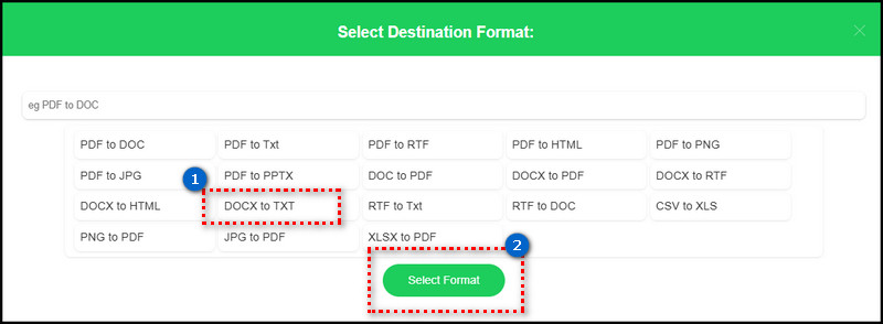 convert docx to plain text