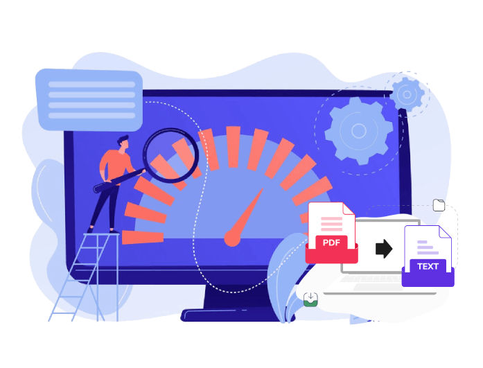 easy and fast pdf to text conversion