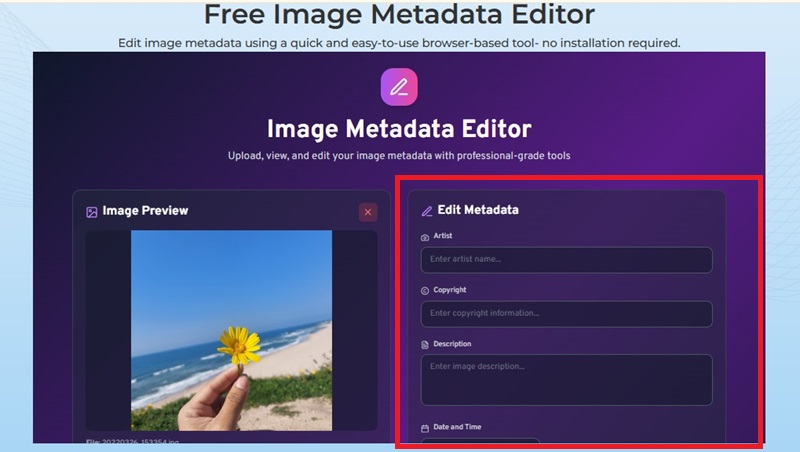 refresh metadata fields