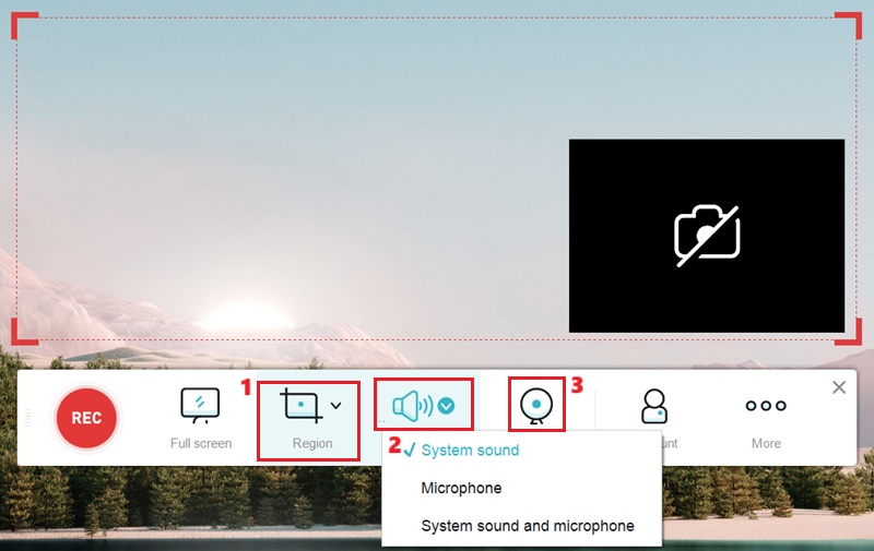 select recording preferences
