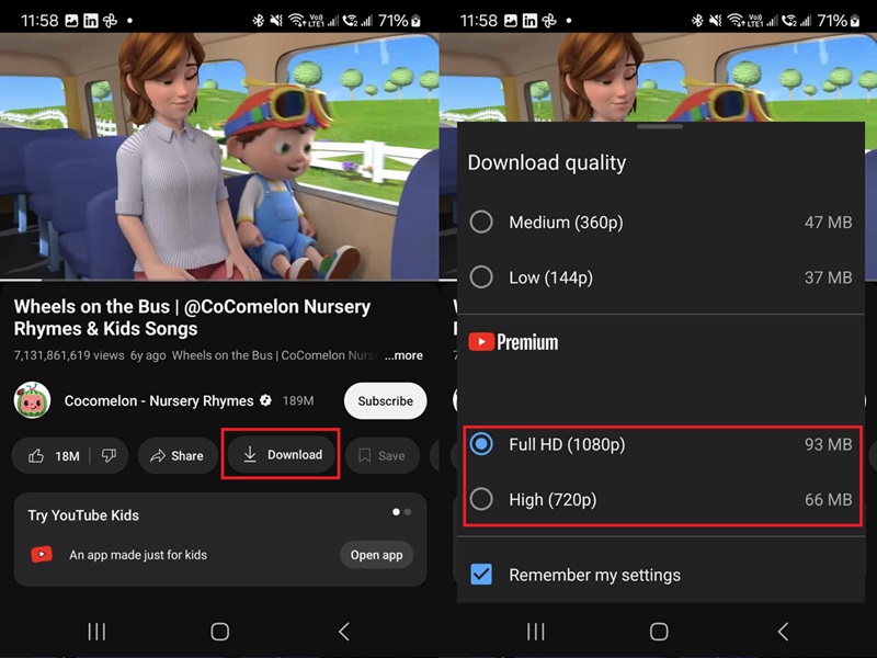android youtube premium