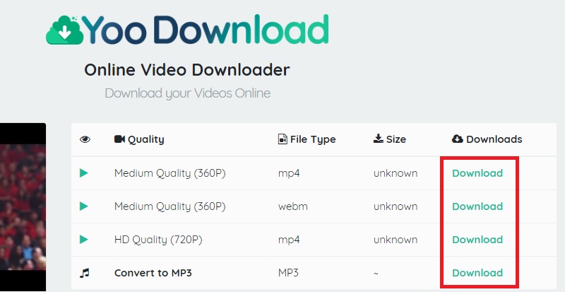 yoodownload step 2